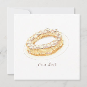 Cartão Cor de água de Paris-Brest