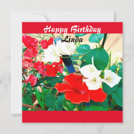 Cartão Cor de Água do Calçado Vermelho do Dia de Nascimen