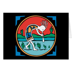 Cartão Cor de Kokopelli