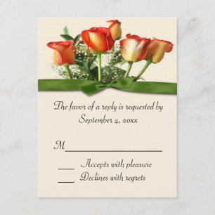 Cartão cor-de-rosa da resposta do buquê