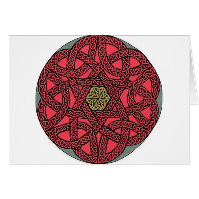 Cartão cor-de-rosa Mystical 1 (Frente Horizontal)