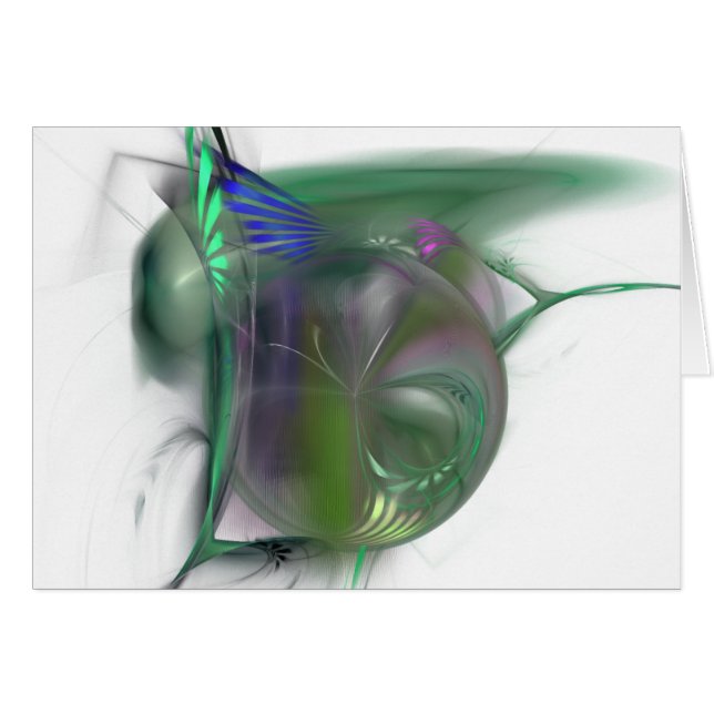 cartão cor-de-rosa verde (Frente horizontal)