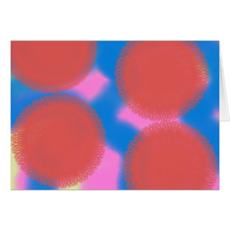 Cartão cor-de-rosa vermelho e azul 56789 abstrato art