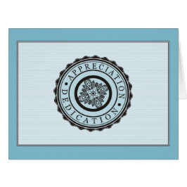 Cartão Cor feita sob encomenda prêmio do serviço de