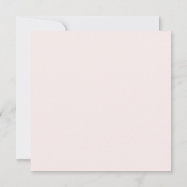 Cartão Cor Sólida Champanhe Rosado Pastel (Frente)