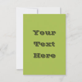 Cartão Cor Sólida do Primavera Verde de Grama Branco