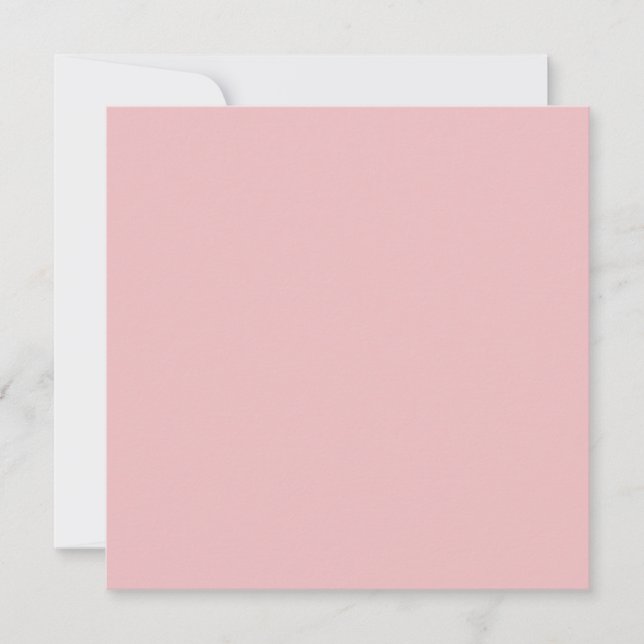 Cartão Cor Sólida Rosa Boho (Frente)