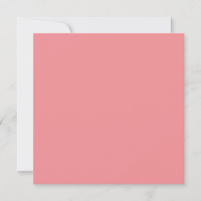 Cartão Cor Sólida Rosa Charme (Frente)