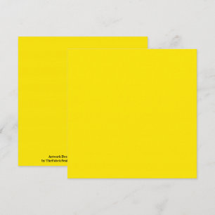 Cartão Cor Sólido Amarelo Canário