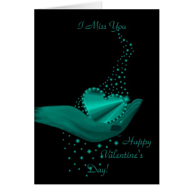 Cartão Coração Arco-Íris com Estrelas (Frente)