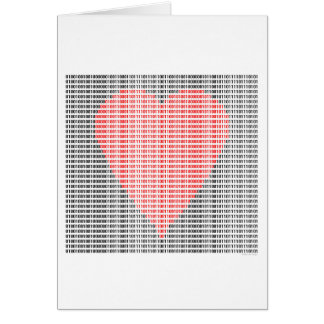 Cartão Coração binário