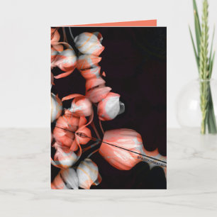 Cartão "Coração branco em preto do sol" & Indiferença