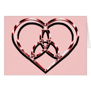 Cartão coração celta