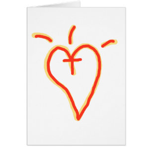Cartão Coração Cruzado