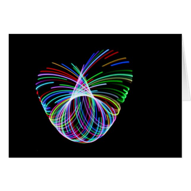 Cartão Coração da aro (Frente Horizontal)