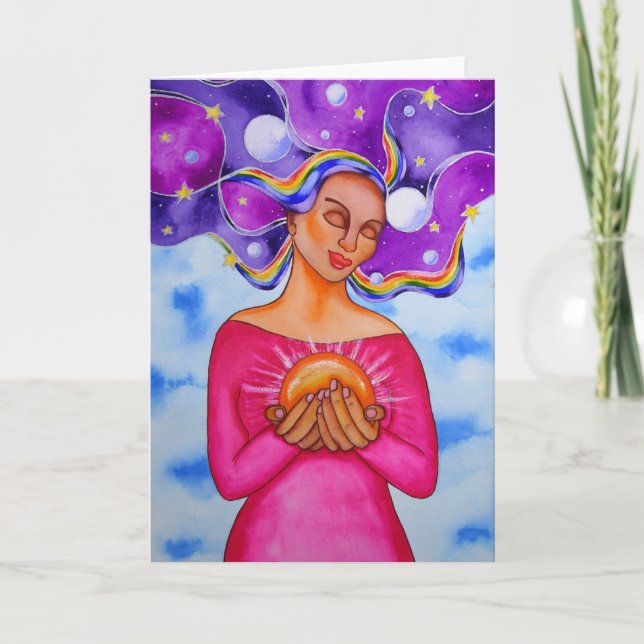 Cartão Coração da cura (Frente)