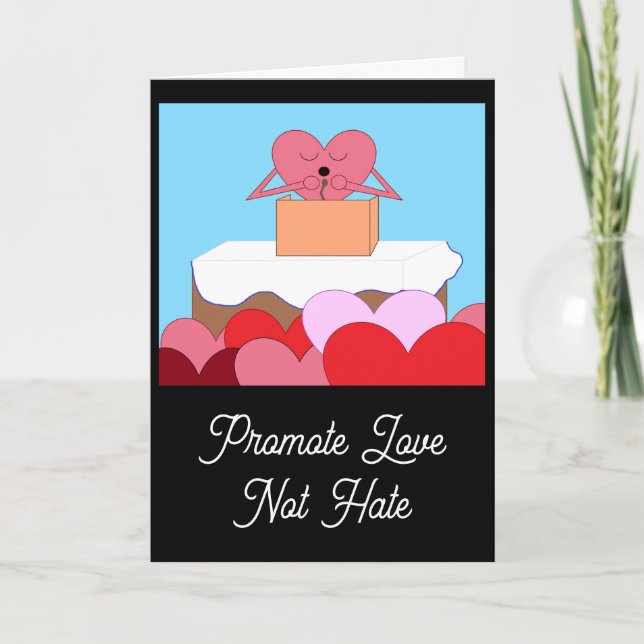 Cartão Coração dando discurso sobre amor: Vazio (Frente)