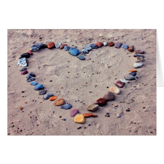 Cartão Coração das Pedras (Frente Horizontal)