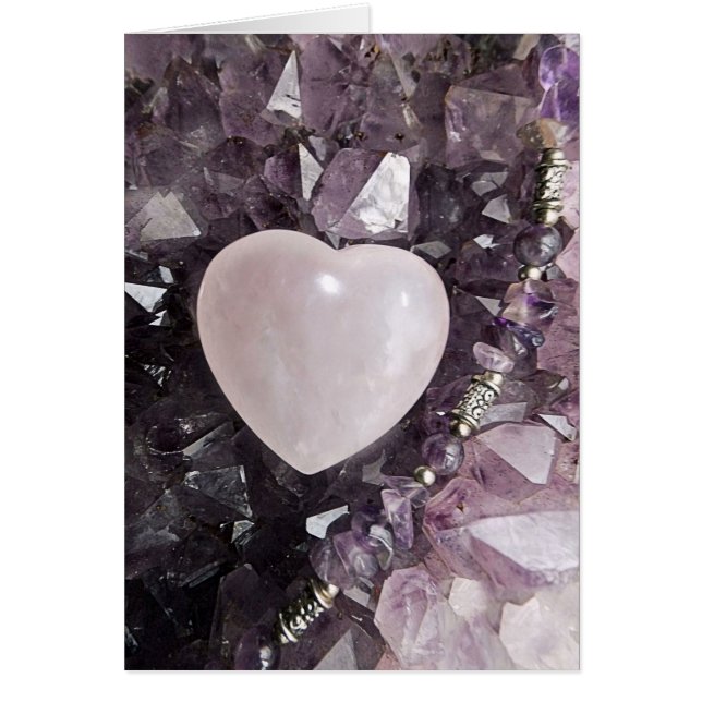 Cartão Coração de cristal (Frente)