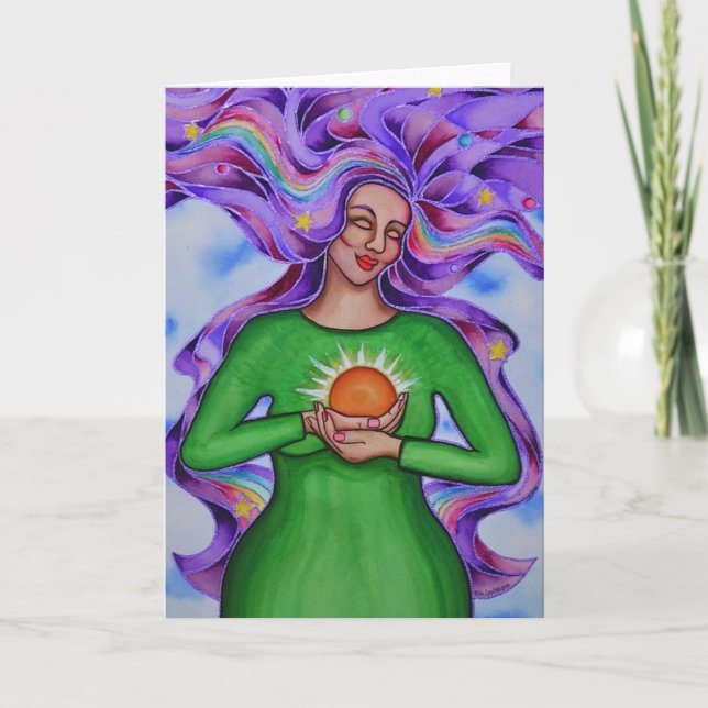 Cartão Coração de curar #2 por Rita Loyd (Frente)