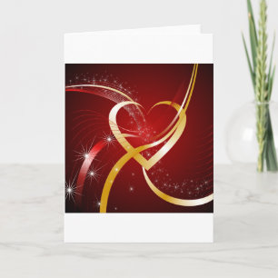 Cartão Coração de Dourado