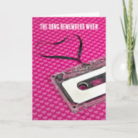 Coração de Fita Cassette do Aniversário