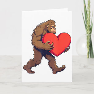 Cartão Coração de Pé Grande Feliz Dia dos Namorados Amor