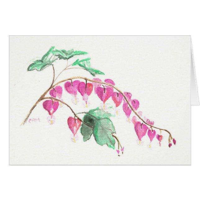 Cartão Coração de sangramento (Frente Horizontal)