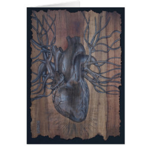 Cartão Coração de sangramento