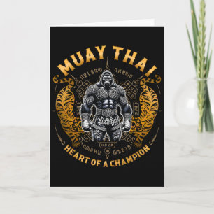 Cartão Coração de um Campeão - Kickboxing e Gorila Muay T