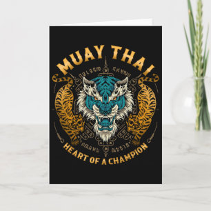 Cartão Coração de um Campeão - Kickboxing e Muay Thai com