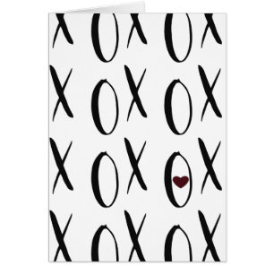 Cartão Coração de XOXO