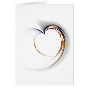 Cartão coração delicado