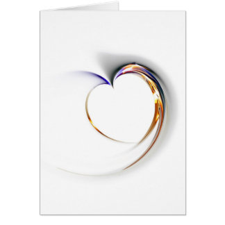 Cartão coração delicado