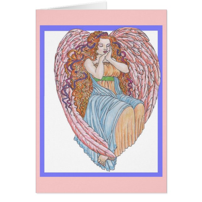 Cartão Coração do anjo (Frente)