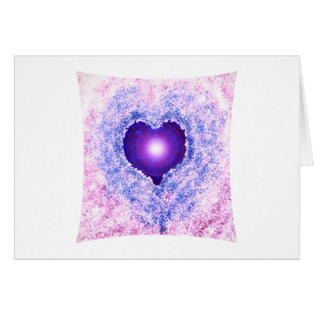 Cartão Coração do deus (Frente Horizontal)