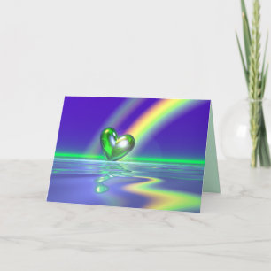 Cartão Coração do dia de St Patrick mágico