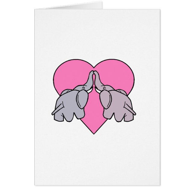 Cartão Coração do elefante (Frente)