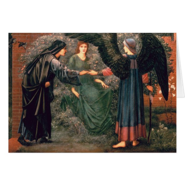 Cartão Coração do rosa (Frente Horizontal)