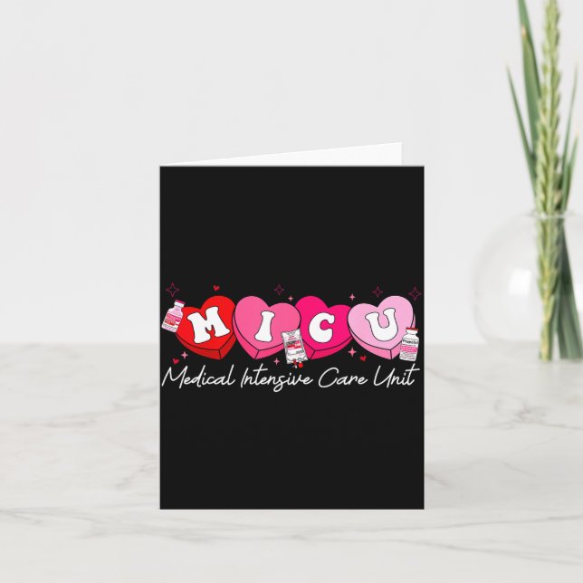 Cartão Coração Doce Enfermeira Micu Dia dos Namorados Méd (Frente)