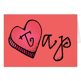 Cartão Coração dos doces da torneira | do amor