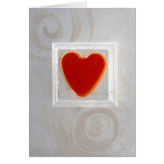 Cartão Coração e espirais