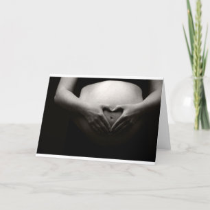 Cartão Coração em um múmia grávida