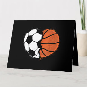 Cartão Coração Esportes Futebol Basquete Bola Amante Vale