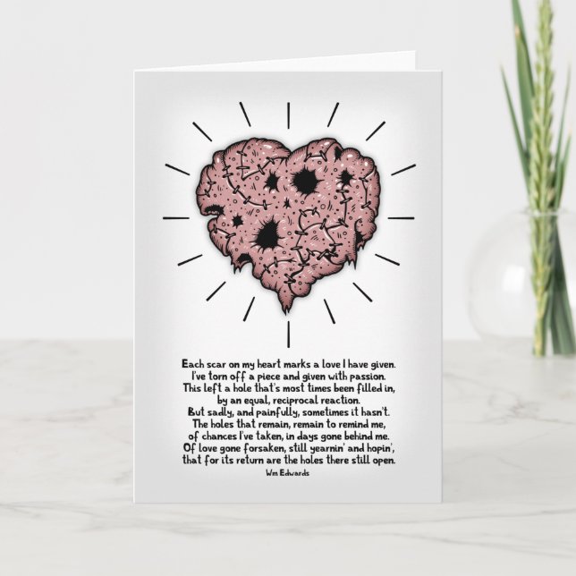 Cartão Coração Mais Bonito (Frente)