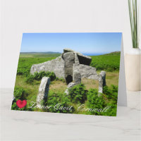 Coração Personalizado Zennor Quoit Megálito Foto C