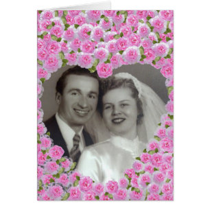 Cartão Coração rosa-rosa do aniversário