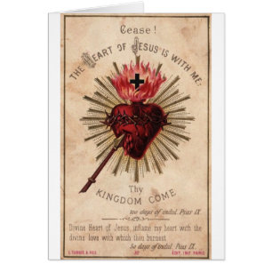 Cartão Coração sagrado