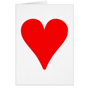 Cartão Coração Vermelho Inferior
