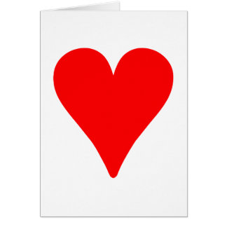 Cartão Coração Vermelho Inferior